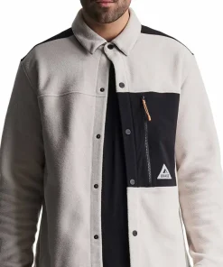 Hot Orage Unisex Hunter Fleece Shirt Dark Birch