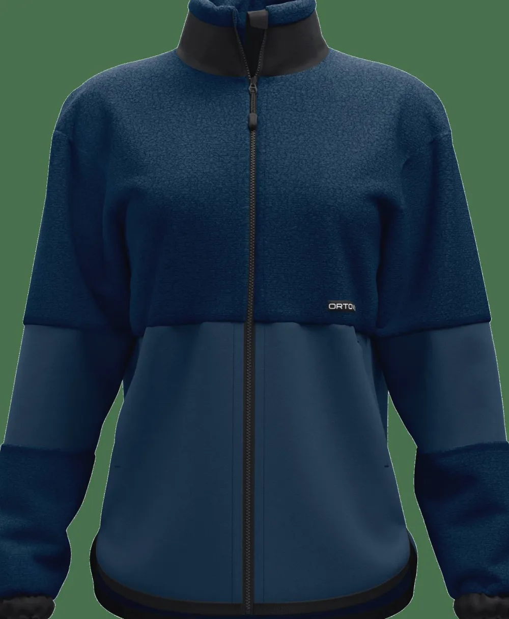 Outlet Ortovox Women's Fleece Teddy Jacket Deep Ocean