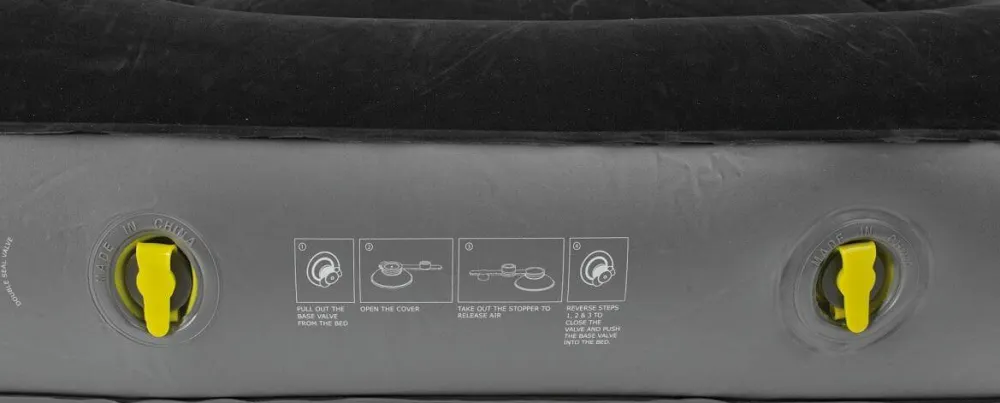 Outlet Outwell Classic Double Two Chamber Black & Grey Black & Grey
