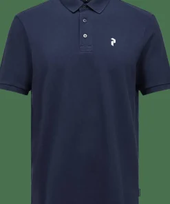 Clearance Peak Performance Men's Classic Cotton Polo Blue Shadow