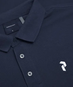 Clearance Peak Performance Men's Classic Cotton Polo Blue Shadow