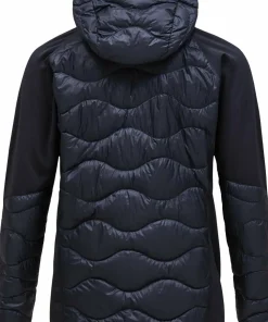 Hot Peak Performance Men's Helium Down Hybrid Hood Black