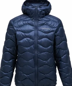 Clearance Peak Performance Men's Helium Down Hood Jacket Blue Shadow