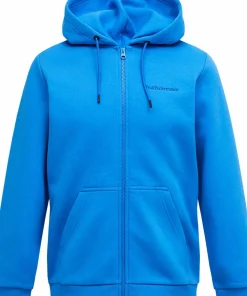 Best Peak Performance Men's Original Small Logo Zip Crisp Air Blue