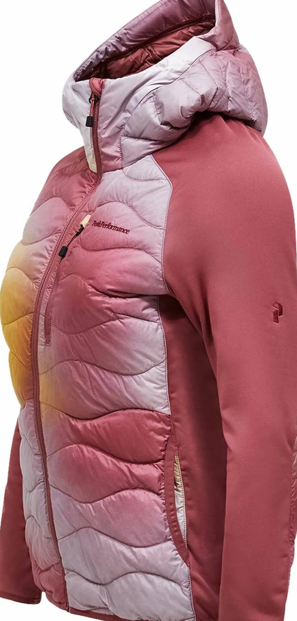 New Peak Performance Women's Helium Down Hybrid Hood Aop
