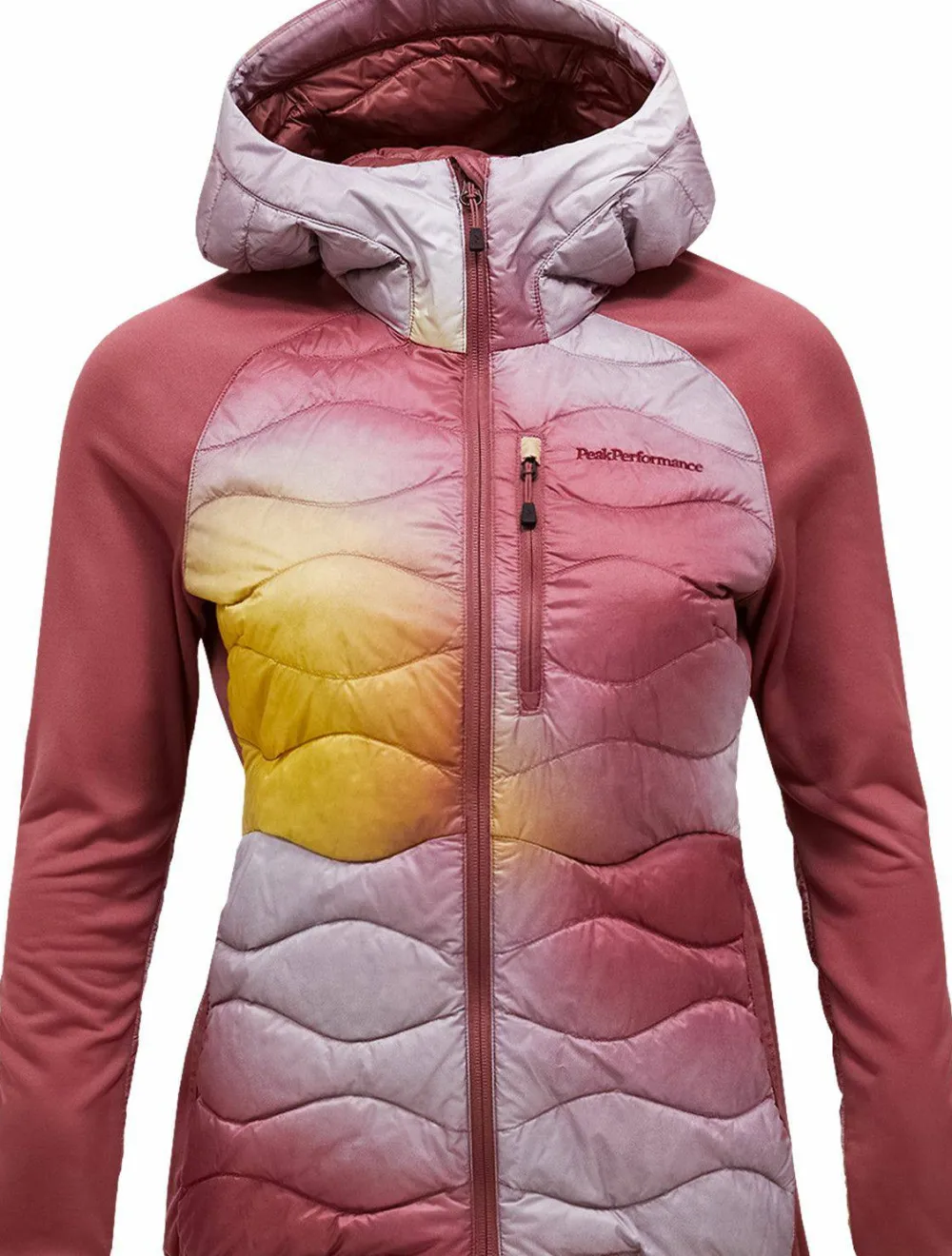 New Peak Performance Women's Helium Down Hybrid Hood Aop