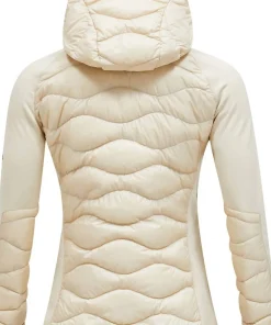 New Peak Performance Women's Helium Down Hybrid Hood Sand Fog