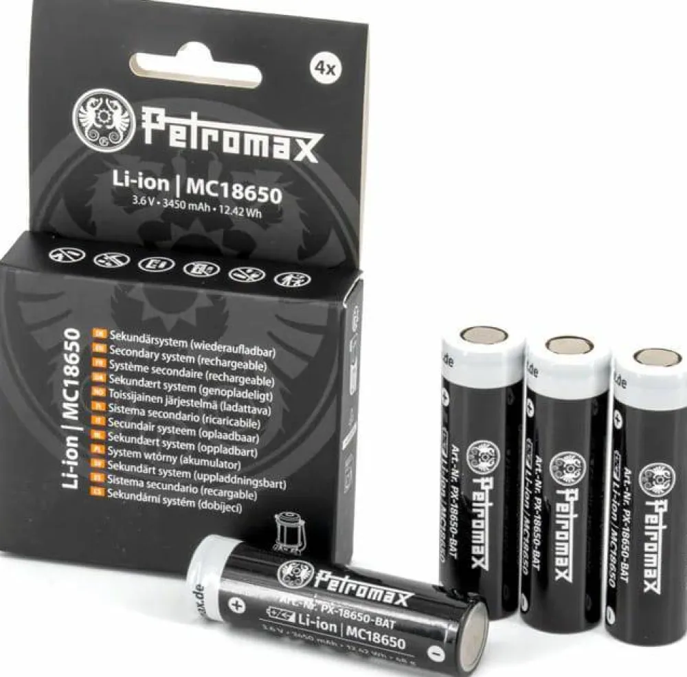 Hot Petromax 18650 Battery 4-Pack Black