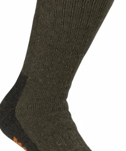 Clearance Pinewood Hunters Terry Wool Socks Green/Dark Green