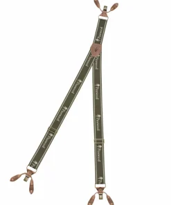 Pinewood Logo 2.0 Suspenders Dark Olive D.Olive