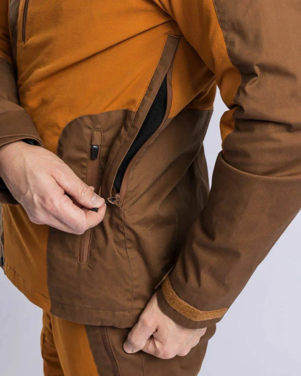 Outlet Pinewood Men's Finnveden Hybrid Extreme Jacket Fudge/Nougat