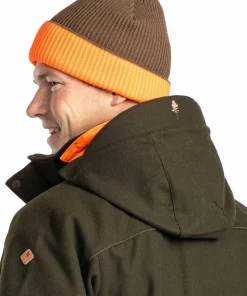 Best Pinewood Men's Småland Reversible Hunters Hat Mossgreen/Orange