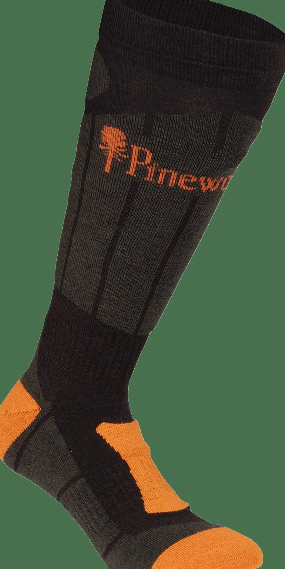 Hot Pinewood Technical Long Wool Socks Dark Green/Green
