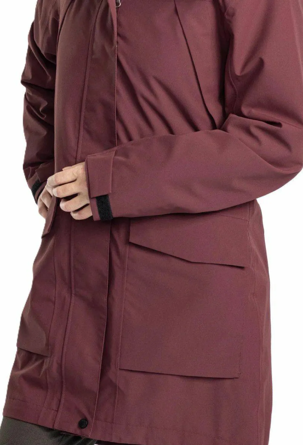 New Pinewood Women's Rain Parka Earth Plum