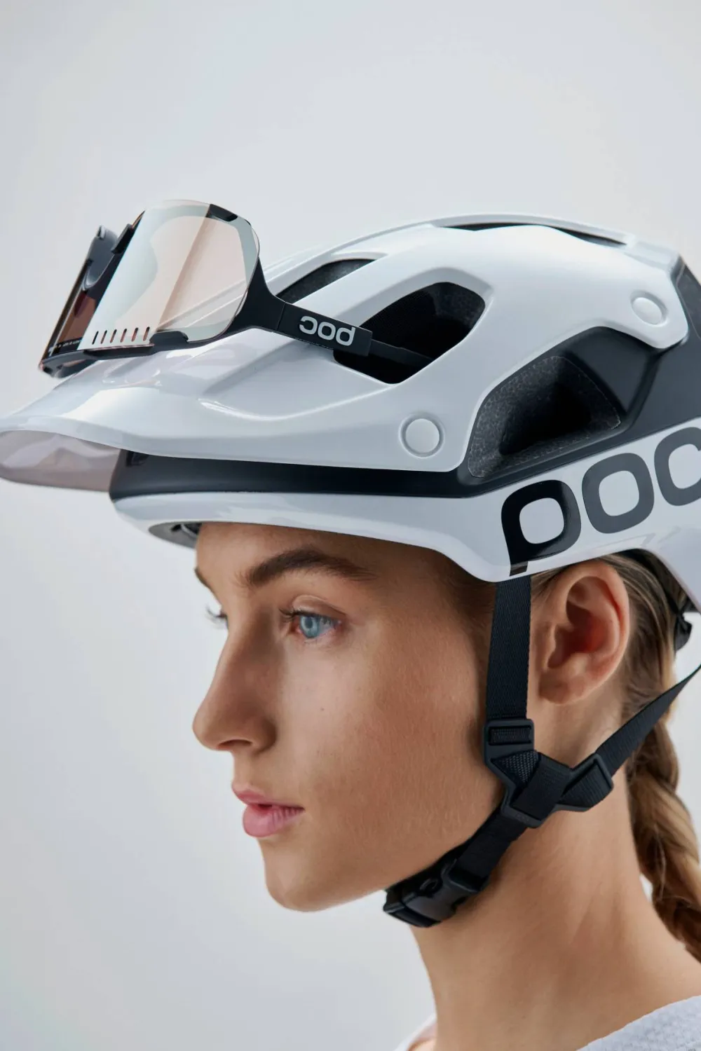 Sale POC Cularis Pure MTB Helmet Hydrogen White/Uranium Black Matt
