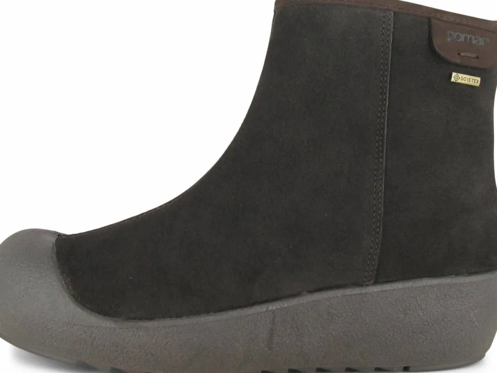 Best Pomar Women's Kallio GORE-TEX Ankle Boot Bark Suede(Fur L) Curling