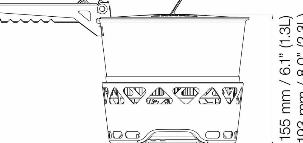 Discount Primus Primetech Stove Set II 2x2.3L W. Pan No color