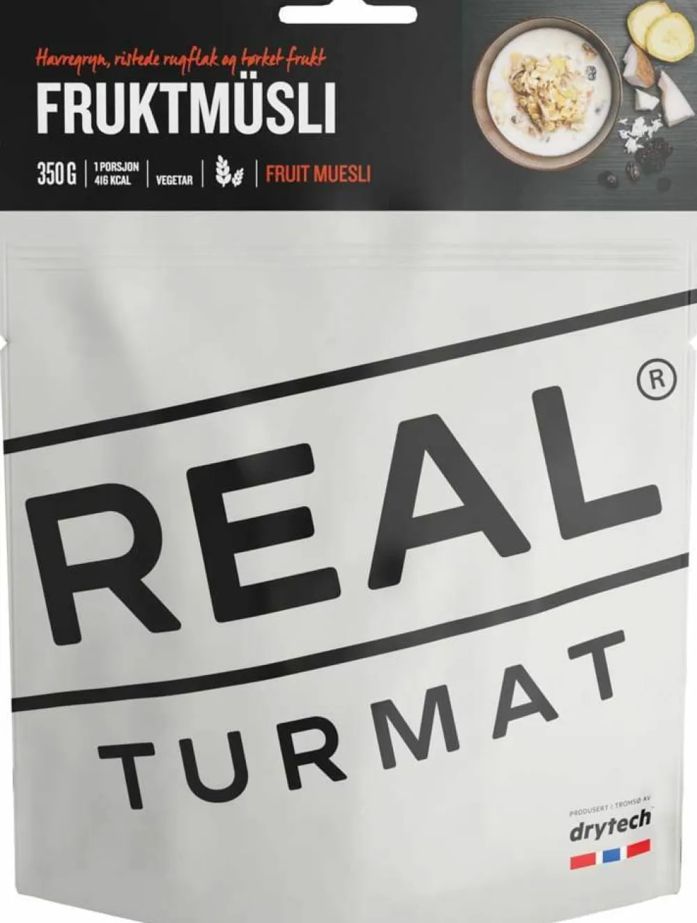 Real Turmat Fruit Muesli OneColour White/Gray