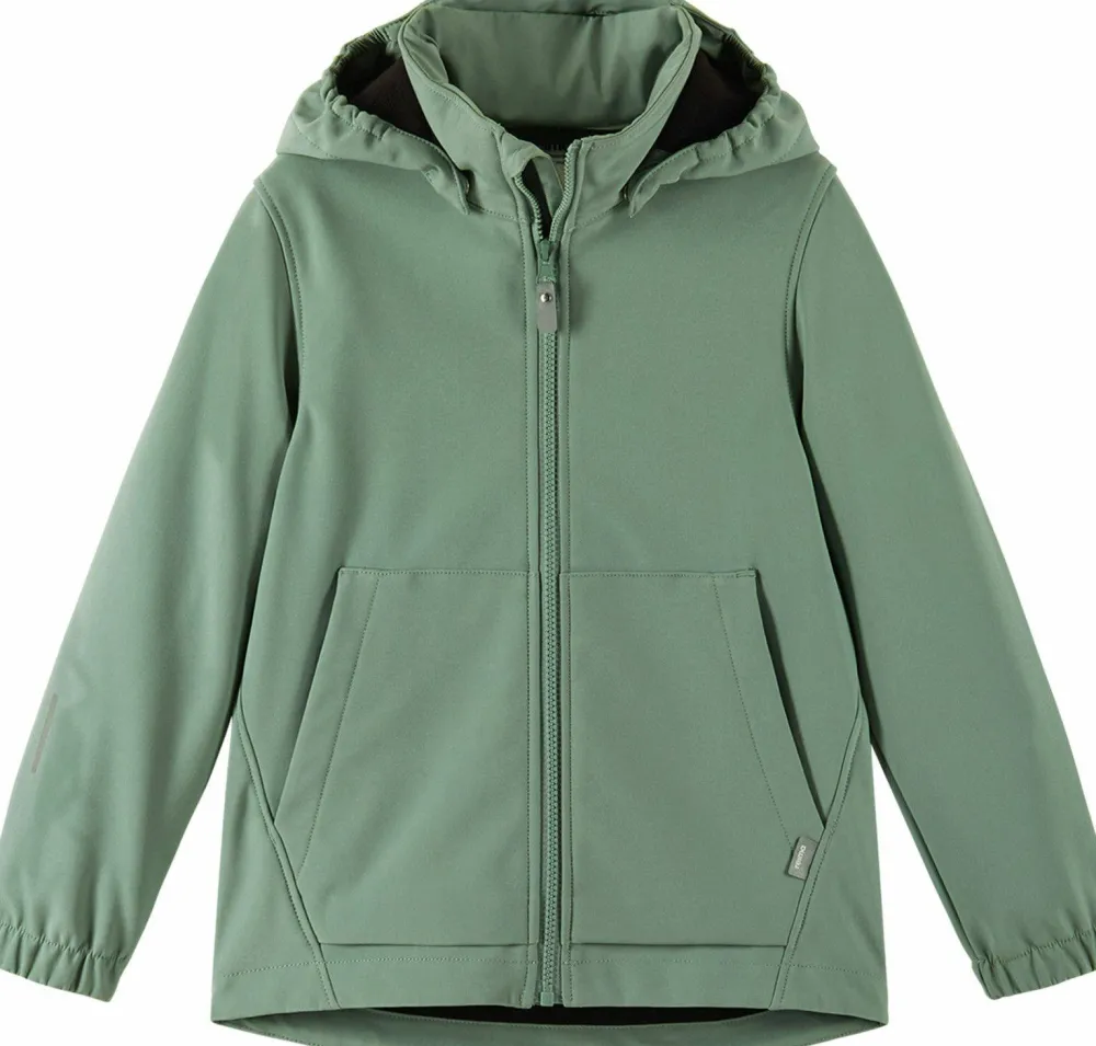 Sale Reima Juniors' Softshell Jacket Koivula Stone Green