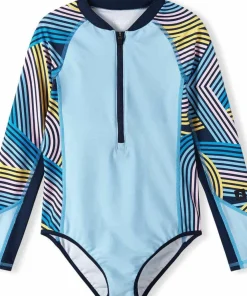 Sale Reima Kids' Aalloilla Swimsuit Frozen Blue