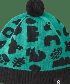 Sale Reima Kids' Beanie Kuviot Dark Aqua Dark Aqua 7851