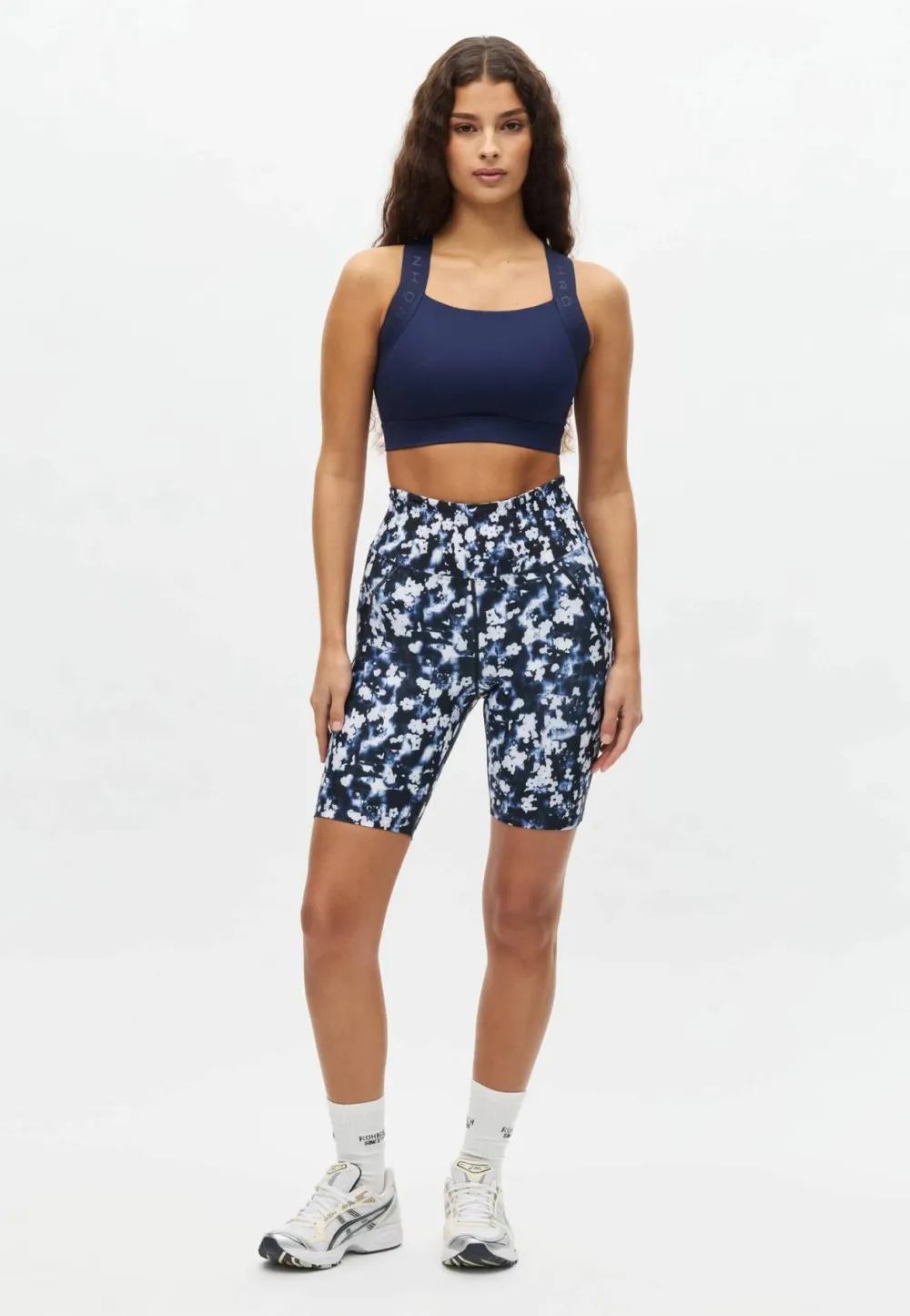 New Röhnisch Women's Flattering Printed Bike Tights Indigo Bloom