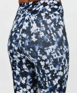 Outlet Röhnisch Women's Printed High Waist Tights Indigo Bloom