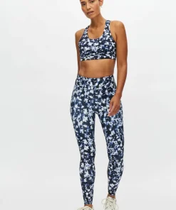 Outlet Röhnisch Women's Printed High Waist Tights Indigo Bloom