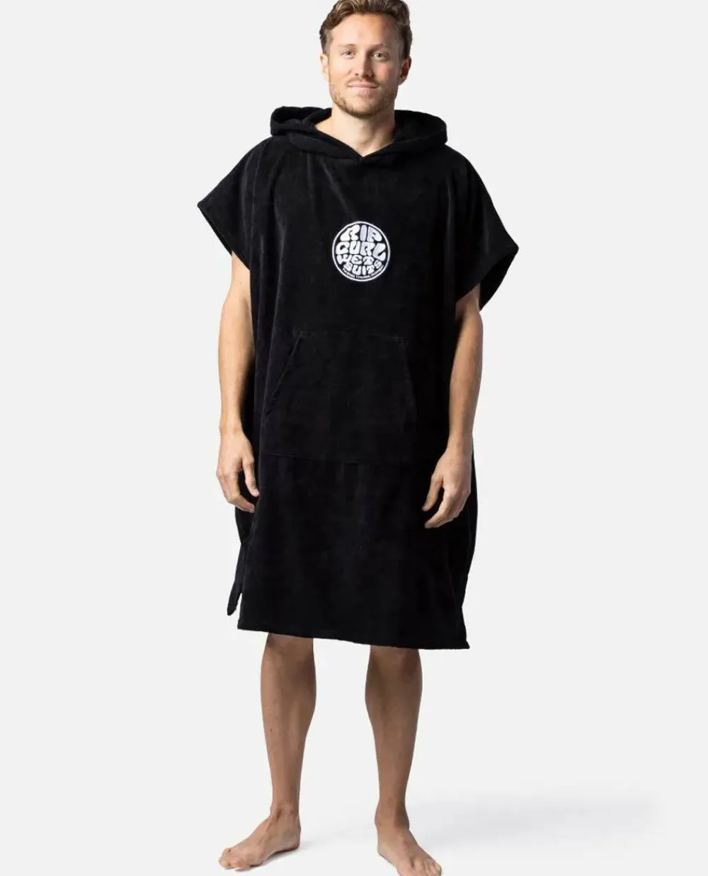 Rip Curl Men's Logo Hooded Towel Black