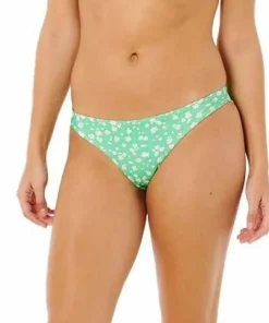 Best Rip Curl Women's Surf Side Cheeky Bikini Bottom Light Green