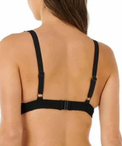 Discount Rip Curl Women's Vibe Surf Multi Fit V Neck Bikini Top Black