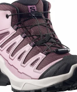 Discount Salomon Junior's X Ultra Mid GORE-TEX Huckleberry/Dawn Pink/Concord Grape