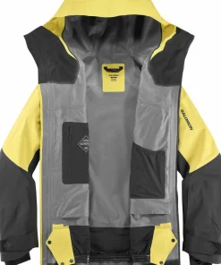Best Salomon Men's Moon Patrol GORE-TEX Evo Jacket Cress Green / Deep Black