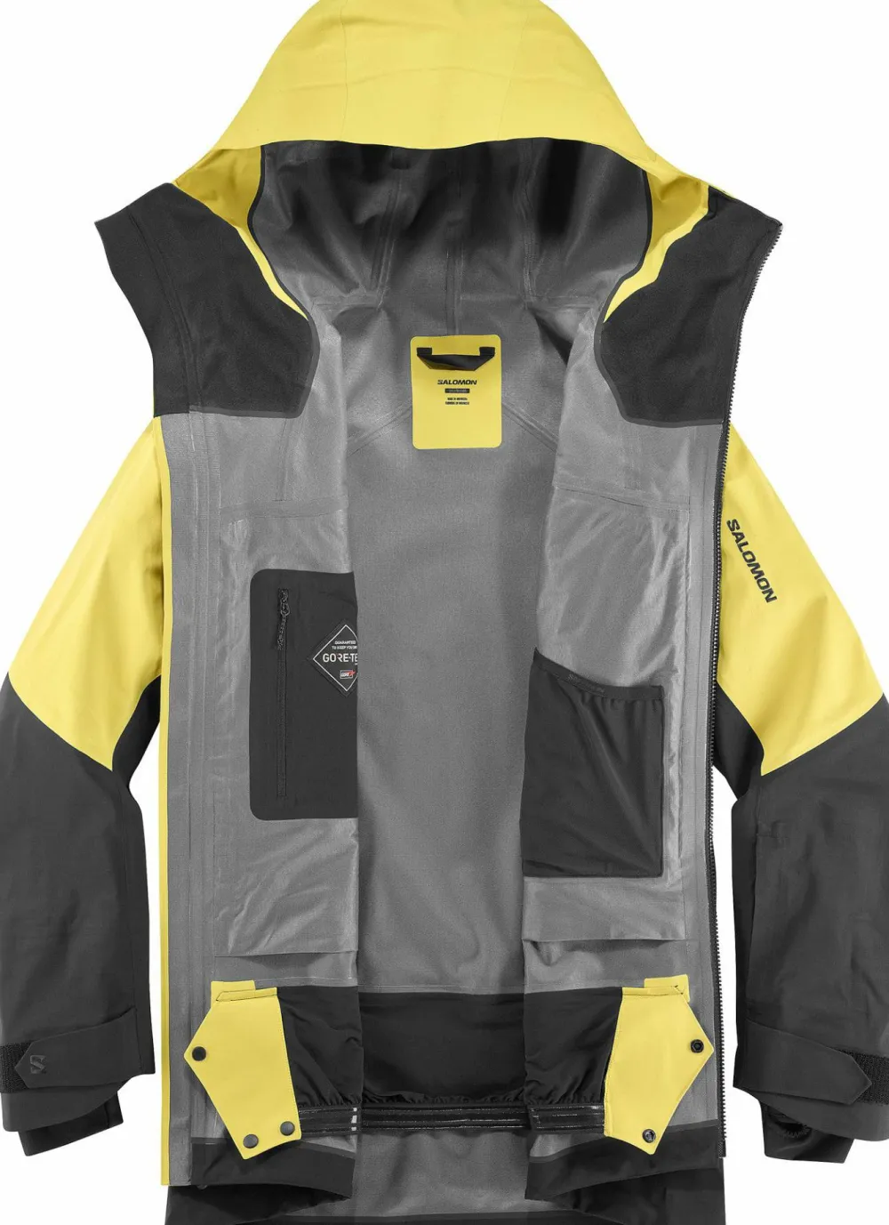 Best Salomon Men's Moon Patrol GORE-TEX Evo Jacket Cress Green / Deep Black