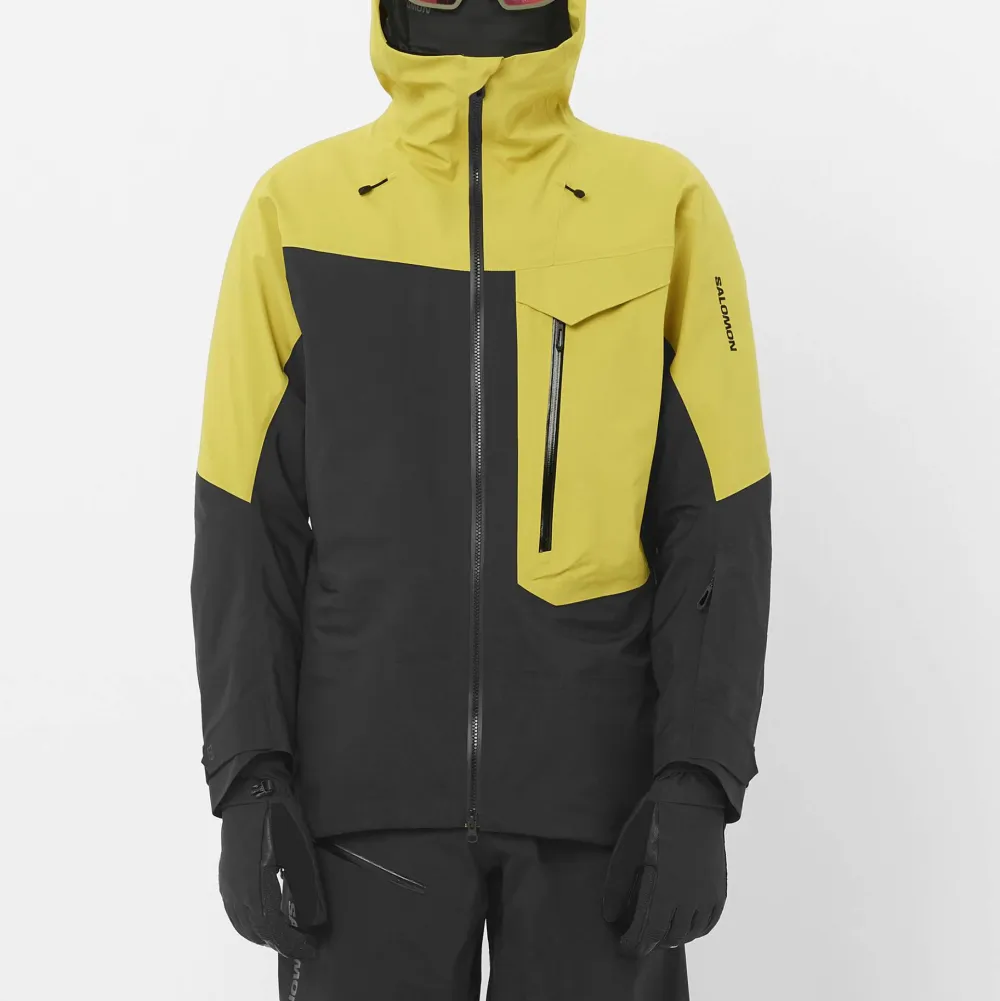 Best Salomon Men's Moon Patrol GORE-TEX Evo Jacket Cress Green / Deep Black