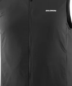 Discount Salomon Men's Mountain Flex Hybrid Vest Deep Black