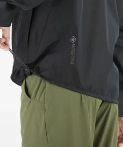 Discount Salomon Men's Outline 3L GORE-TEX Jacket Deep Black Deep Black/