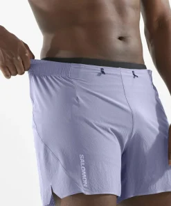 Online Salomon Men's Sense Aero 5'' Shorts Blue Granite Blue Granite/