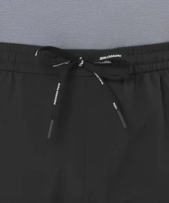 Discount Salomon Men's Shkout Easy Shorts 5” Deep Black Deep Black/