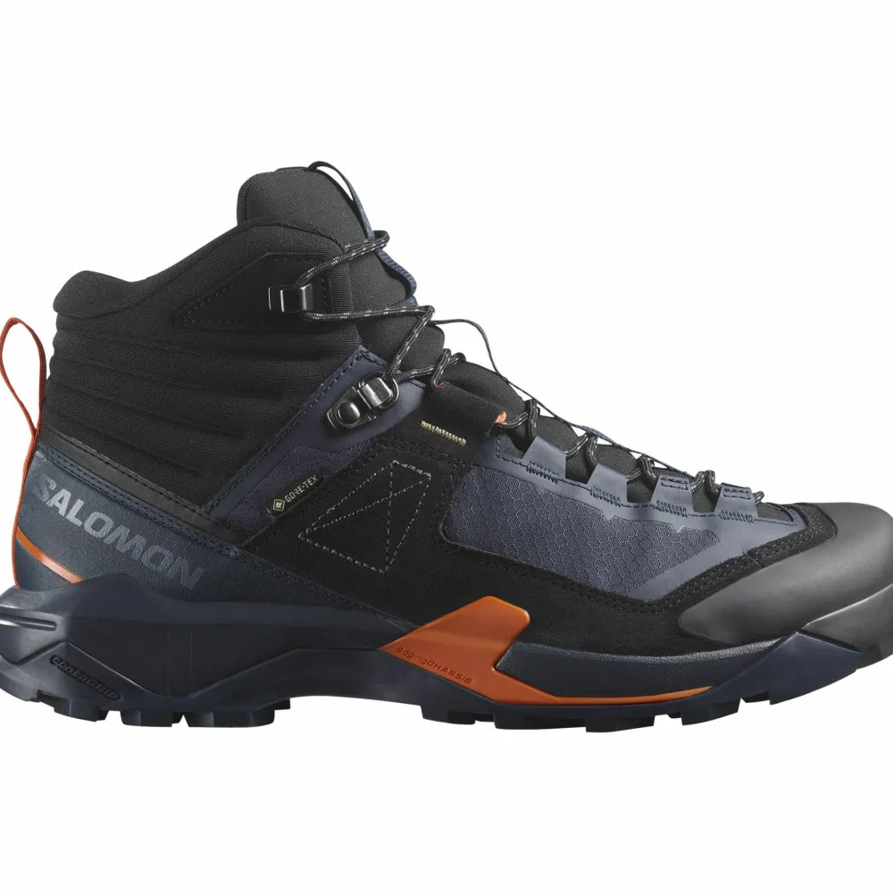 New Salomon Men's X Ultra Alpine Mid GORE-TEX Blue Nights/Black/Red Orange Blue Nights / Black / Red Orange