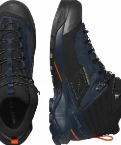 New Salomon Men's X Ultra Alpine Mid GORE-TEX Blue Nights/Black/Red Orange Blue Nights / Black / Red Orange
