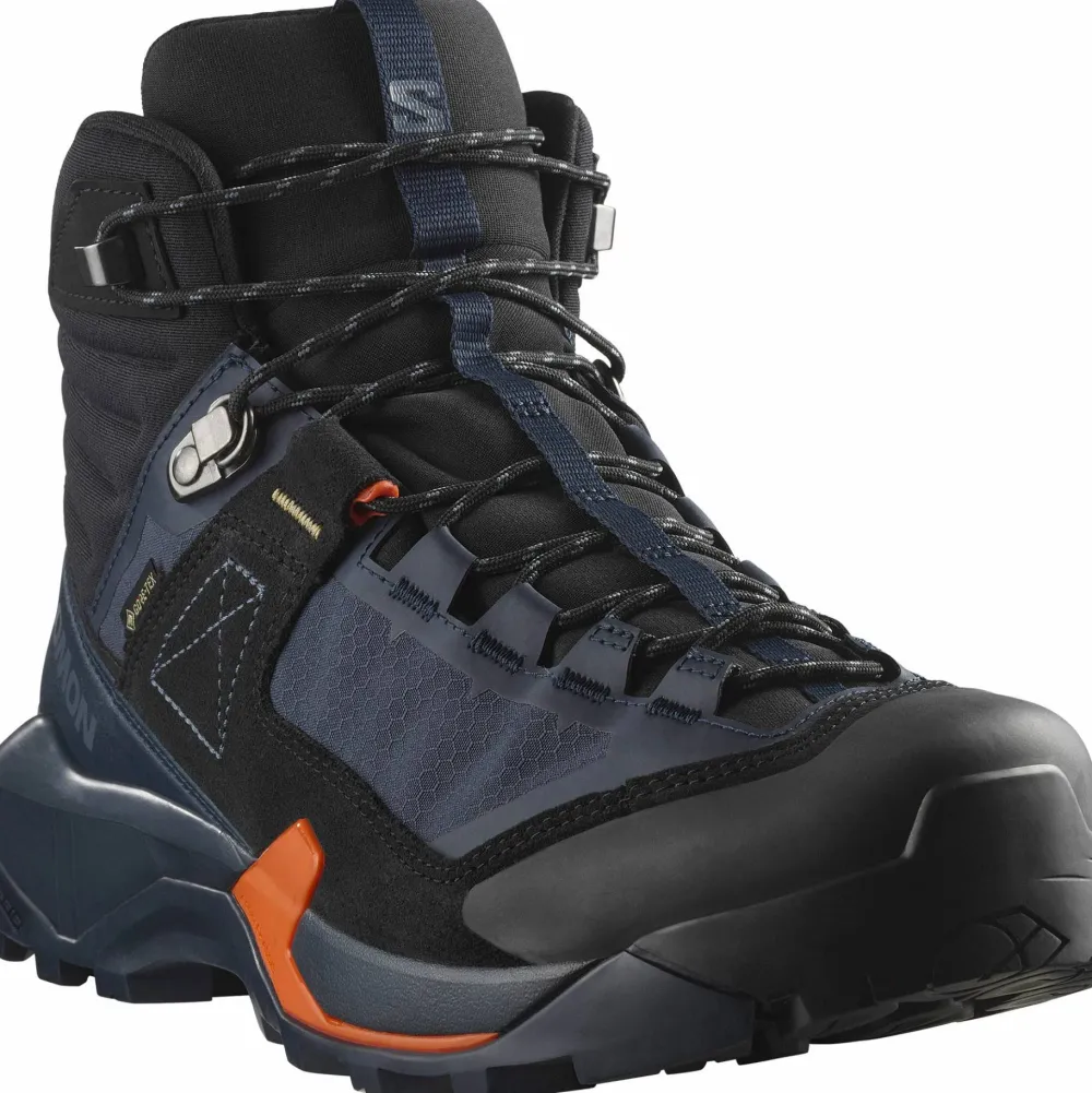 New Salomon Men's X Ultra Alpine Mid GORE-TEX Blue Nights/Black/Red Orange Blue Nights / Black / Red Orange