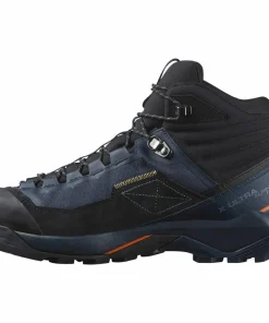 New Salomon Men's X Ultra Alpine Mid GORE-TEX Blue Nights/Black/Red Orange Blue Nights / Black / Red Orange