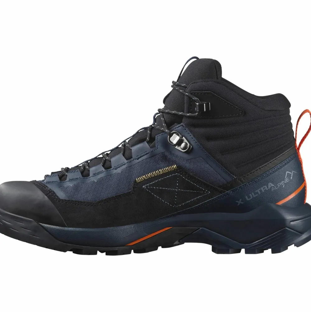 New Salomon Men's X Ultra Alpine Mid GORE-TEX Blue Nights/Black/Red Orange Blue Nights / Black / Red Orange