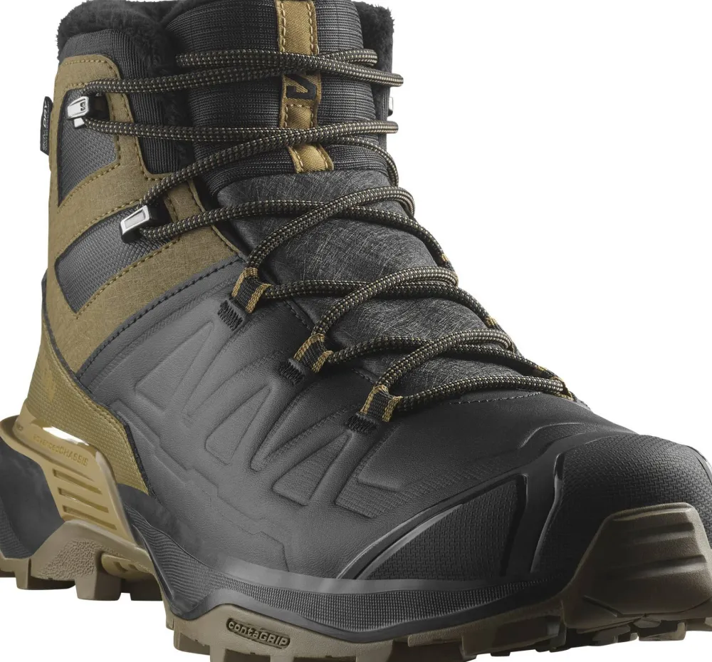 New Salomon Men's X Ultra Snowpilot Waterproof Black/Military Olive/Gothic Olive Black / Military Olive / Gothic Olive