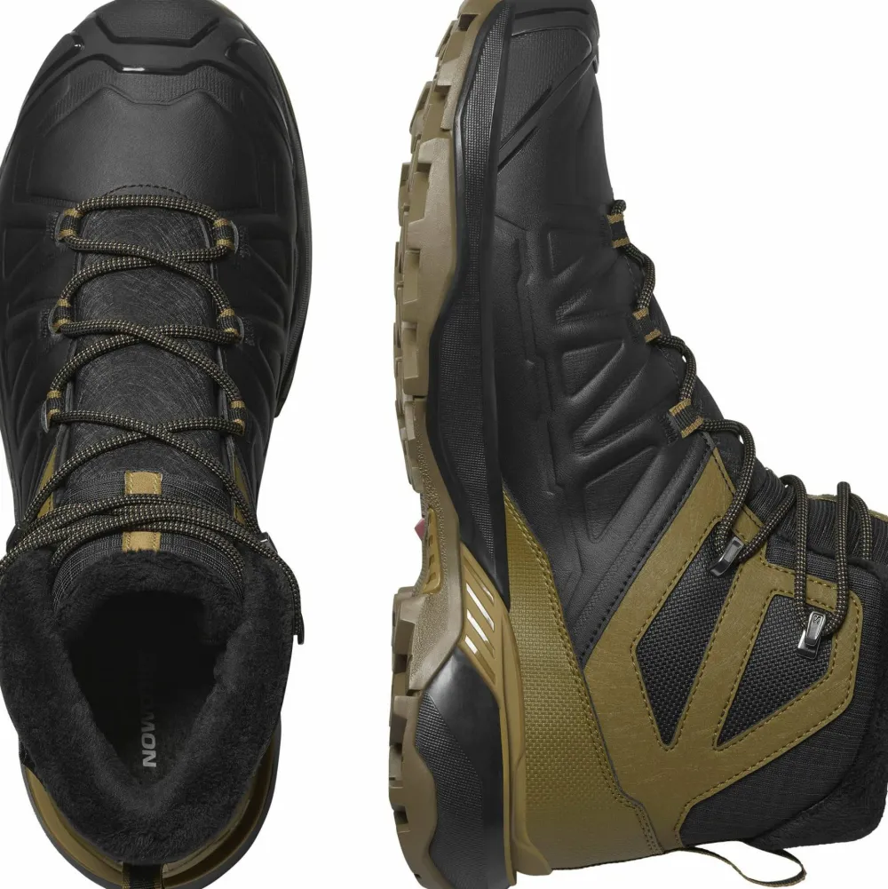 New Salomon Men's X Ultra Snowpilot Waterproof Black/Military Olive/Gothic Olive Black / Military Olive / Gothic Olive