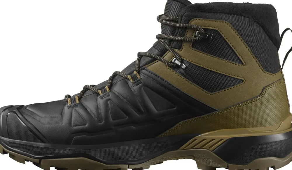 New Salomon Men's X Ultra Snowpilot Waterproof Black/Military Olive/Gothic Olive Black / Military Olive / Gothic Olive