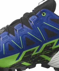 Best Salomon Unisex Spikecross 6 GORE-TEX Black/Surf The Web/Green Gecko