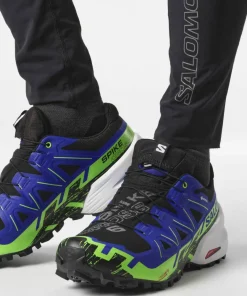Best Salomon Unisex Spikecross 6 GORE-TEX Black/Surf The Web/Green Gecko