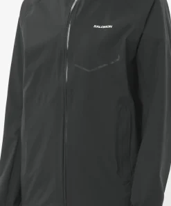 New Salomon Women's Bonatti Waterproof Jackets Deep Black Deep Black/